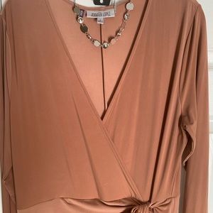 Jennifer Lopez wrap style long dress